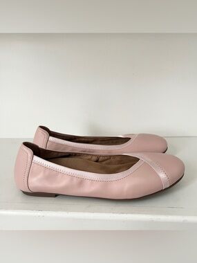Vionic Caroll Ballet Flats Comfort Shoes Women’s Size 8 Pink Leather